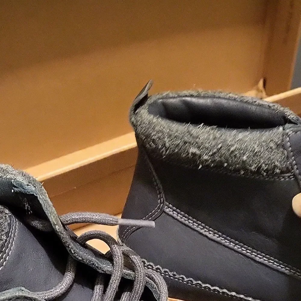 Clarks Dark Blue Woman's Leather Boots